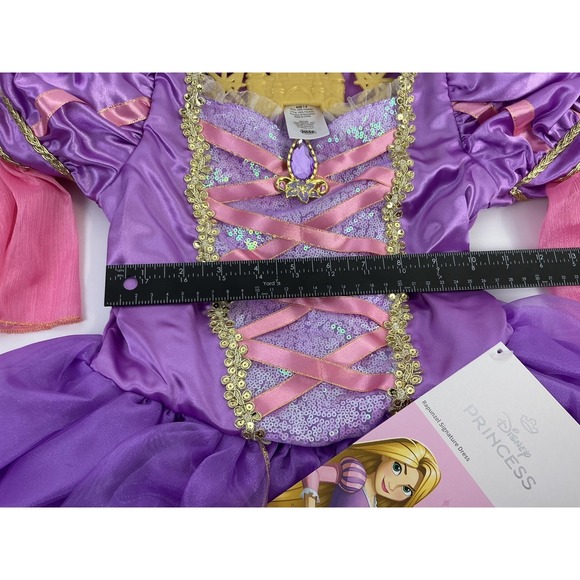 Disney Signature Collection Princess Rapunzel Dress Girls Costume Sz‎ 7/8 - Picture 4 of 10